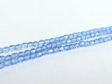 Glasschliffperlen feuerpoliert 4mm, Farbe A33 Saphir light