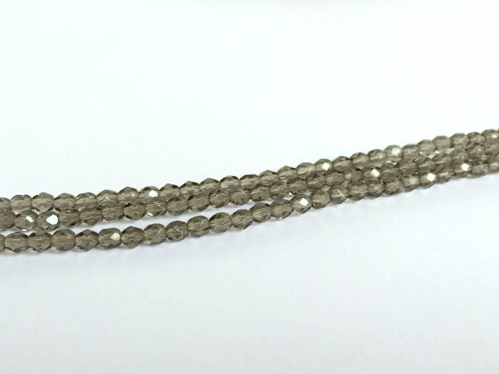 Glasschliffperlen feuerpoliert 4mm, Farbe A06 Black Diamond - bead&more