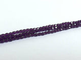Perle di vetro lucidate a fuoco da 4 mm, colore C111 tanzanite