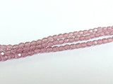 Glasschliffperlen feuerpoliert 4mm, Farbe C118 Light  Amethyst