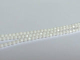 Glasschliffperlen feuerpoliert 4mm, Farbe A14 Chalk White