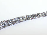 Perles en verre poli au feu 4mm, couleur C113 Violet Ice