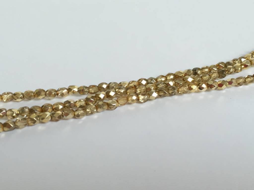 Glasschliffperlen feuerpoliert 4mm, Farbe B72 Bronze Ice - bead&more