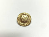 Bottone in metallo "Roma", color oro