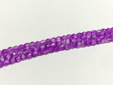 Perle di vetro lucidato a fuoco 4mm, colore C107 Crystal Hot Purple