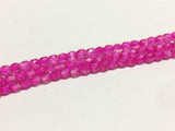 Glasschliffperlen feuerpoliert 4mm, Farbe C106 Crystal Hot Fuchsia
