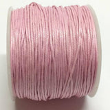 Baumwollkordeln gewachst 1 mm, Farbe 37 rose blush