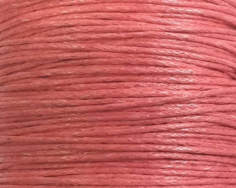 Baumwollkordeln gewachst 1 mm, Farbe 40 peachy - bead&more