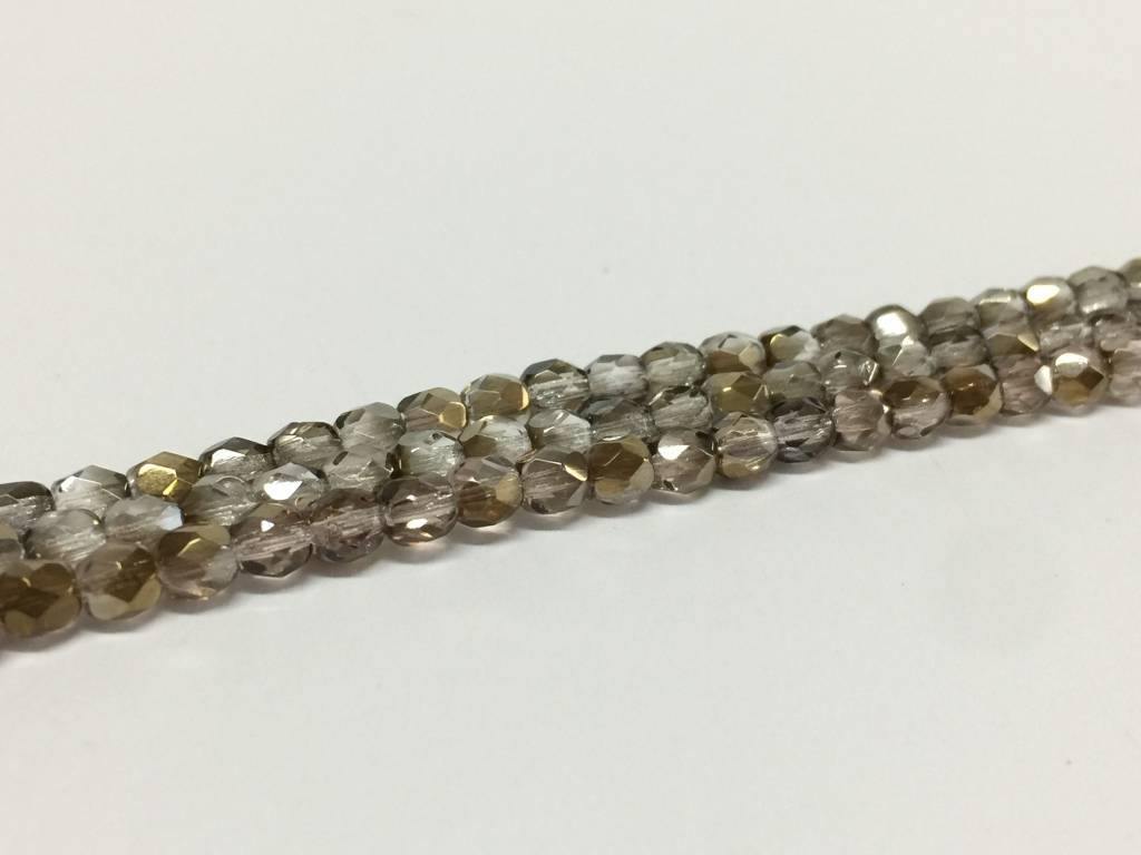 Glasschliffperlen feuerpoliert 4mm, Farbe A05 Crystal Bronze - bead&more