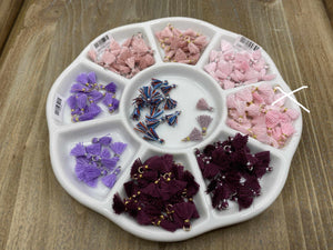 Anhänger Mini-Quaste 1 cm, Farbe gold, rosa - bead&more
