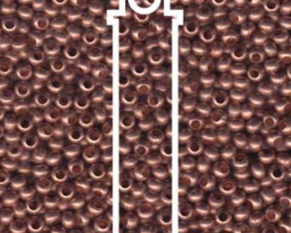 0 - Heavy Metal Seed Beads - Copper matte - bead&more