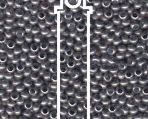 0 - Heavy Metal Seed Beads - zinc matte - bead&more