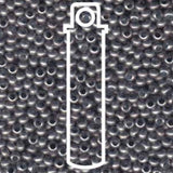 Metallperlen 11/0 - Heavy Metal Seed Beads - zinc matte