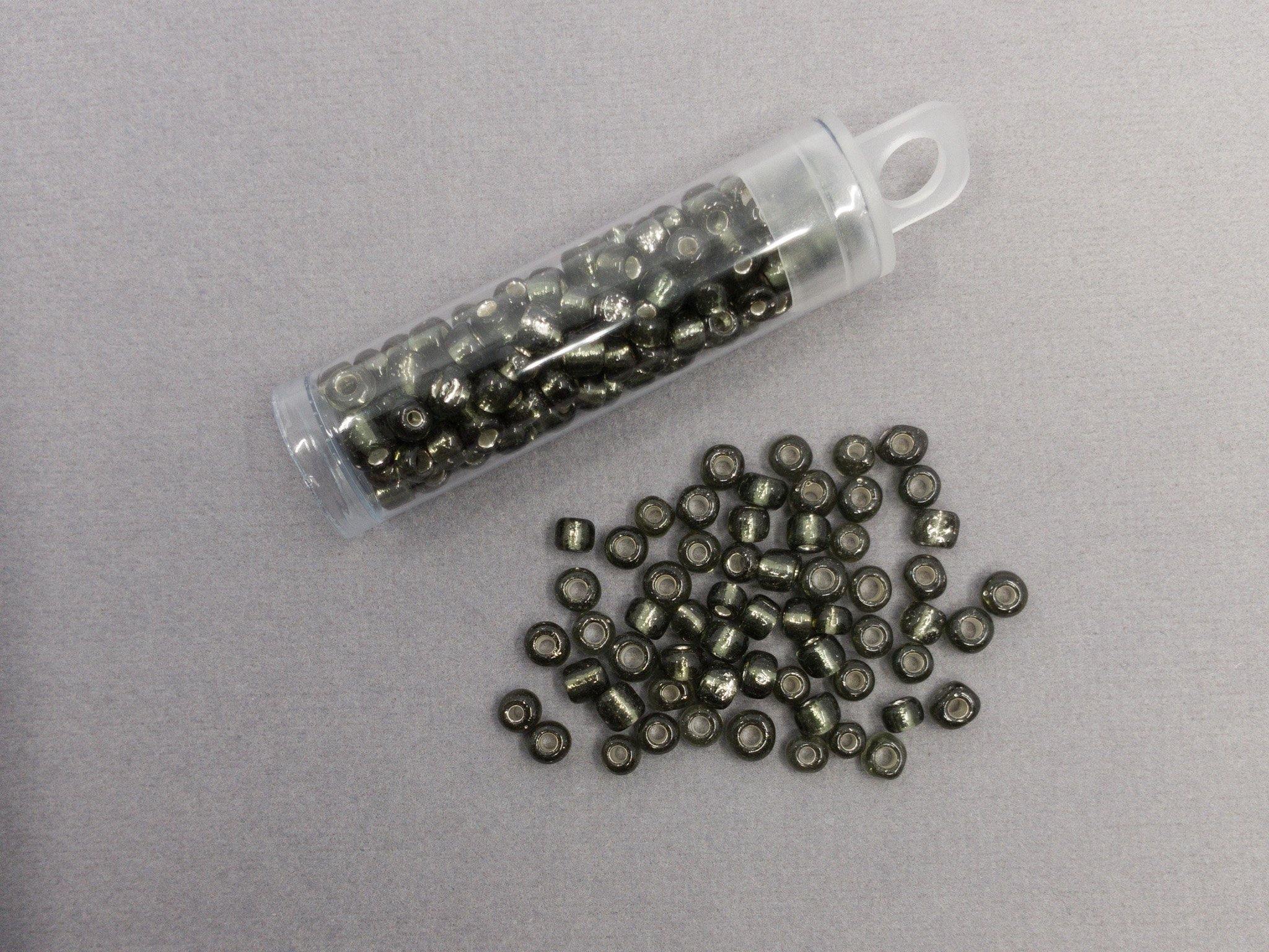Rocailles Glasperlen ''Shabby'', 4mm, Farbe 161 black diamond shimmer 7g / ca. 90 Stk - bead&more