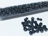 Rocailles Glasperlen ''Shabby'', 4mm, Farbe 37 dark montana metallic 7g / ca. 90 Stk