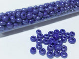 Rocailles Glasperlen ''Shabby'', 4mm, Farbe 38 royal blue shimmer 7g / ca. 90 Stk