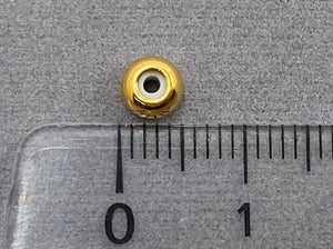 Schiebeverschluss Metall 5 mm, Farbe gold - bead&more