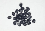 Superduo Matubo Glasperlen 2.5 x 5 mm Farbe 02 Jet
