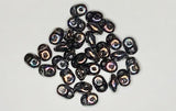 Superduo Matubo Glasperlen 2.5 x 5 mm Farbe 05 Jet Iris Luster