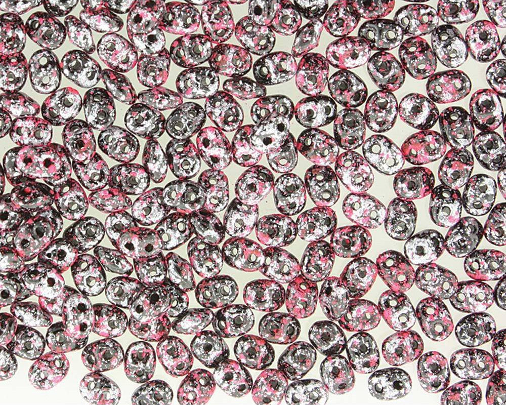 Superduo Matubo Glasperlen 2.5 x 5 mm Farbe 06 Tweedy Pink - bead&more