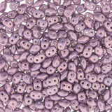 Superduo Matubo Glasperlen 2.5 x 5 mm Farbe 08 Vega On Chalk