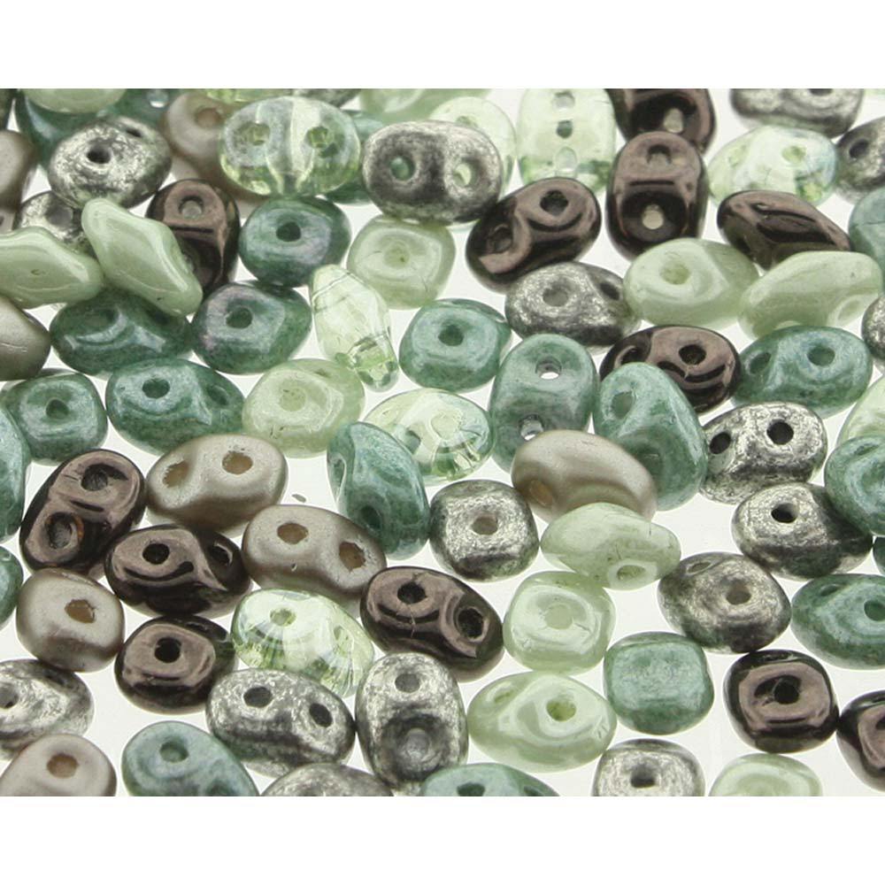 Superduo Matubo Glasperlen 2.5 x 5 mm Farbe 39 Sylvan Woods - bead&more