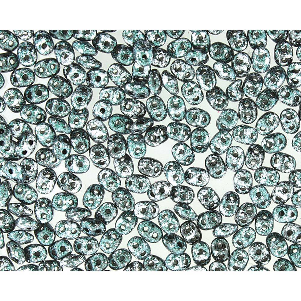 Superduo Matubo Glasperlen 2.5 x 5 mm Farbe 44 Tweedy Green - bead&more