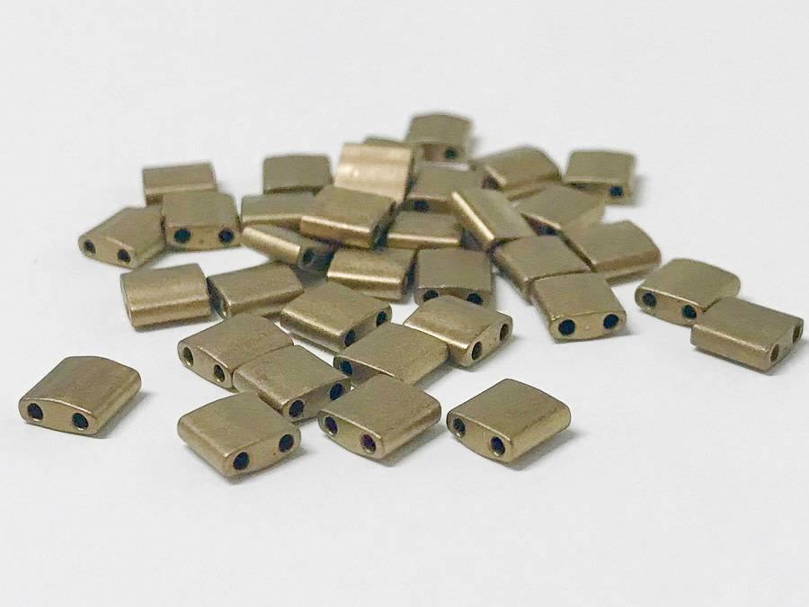 Tila Beads 5mm, Farbe 12 Matte Metallic Dark Bronze - bead&more