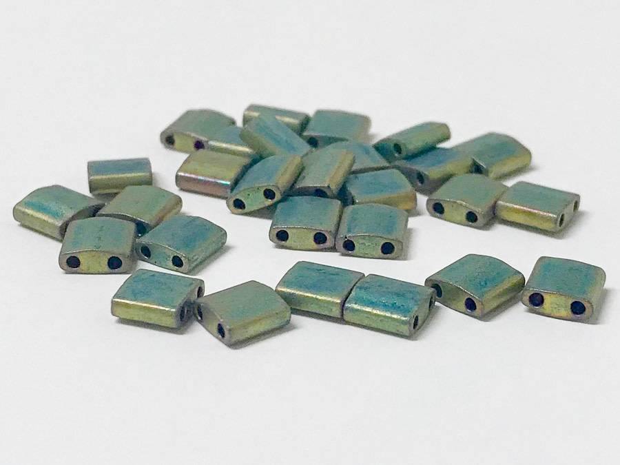 Tila Beads 5mm, Farbe 13 Matte Metallic Khaki Iris - bead&more