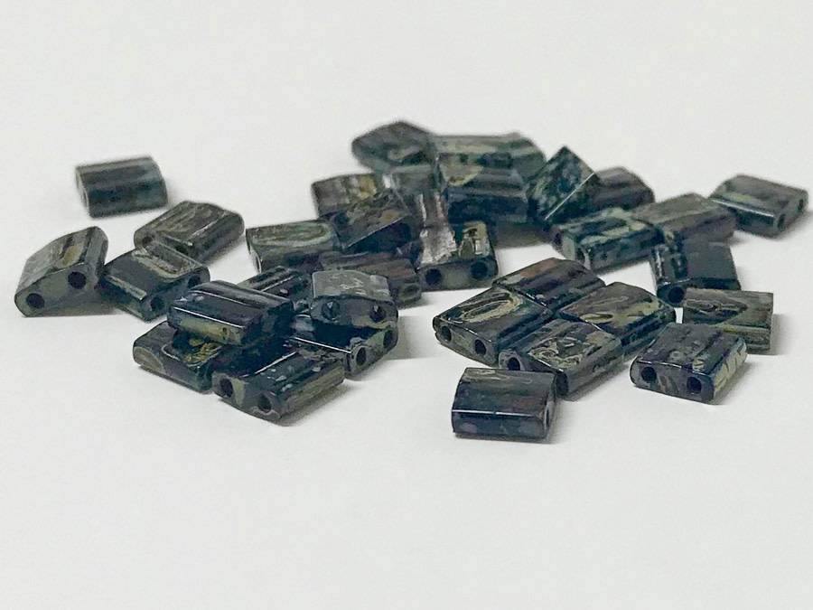 Tila Beads 5mm, Farbe 16 Picasso Smokey Black Matte - bead&more