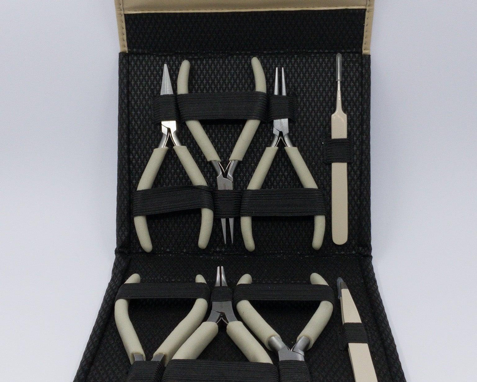 Werkzeug-Set 8-teilig, in schönem Etui - bead&more