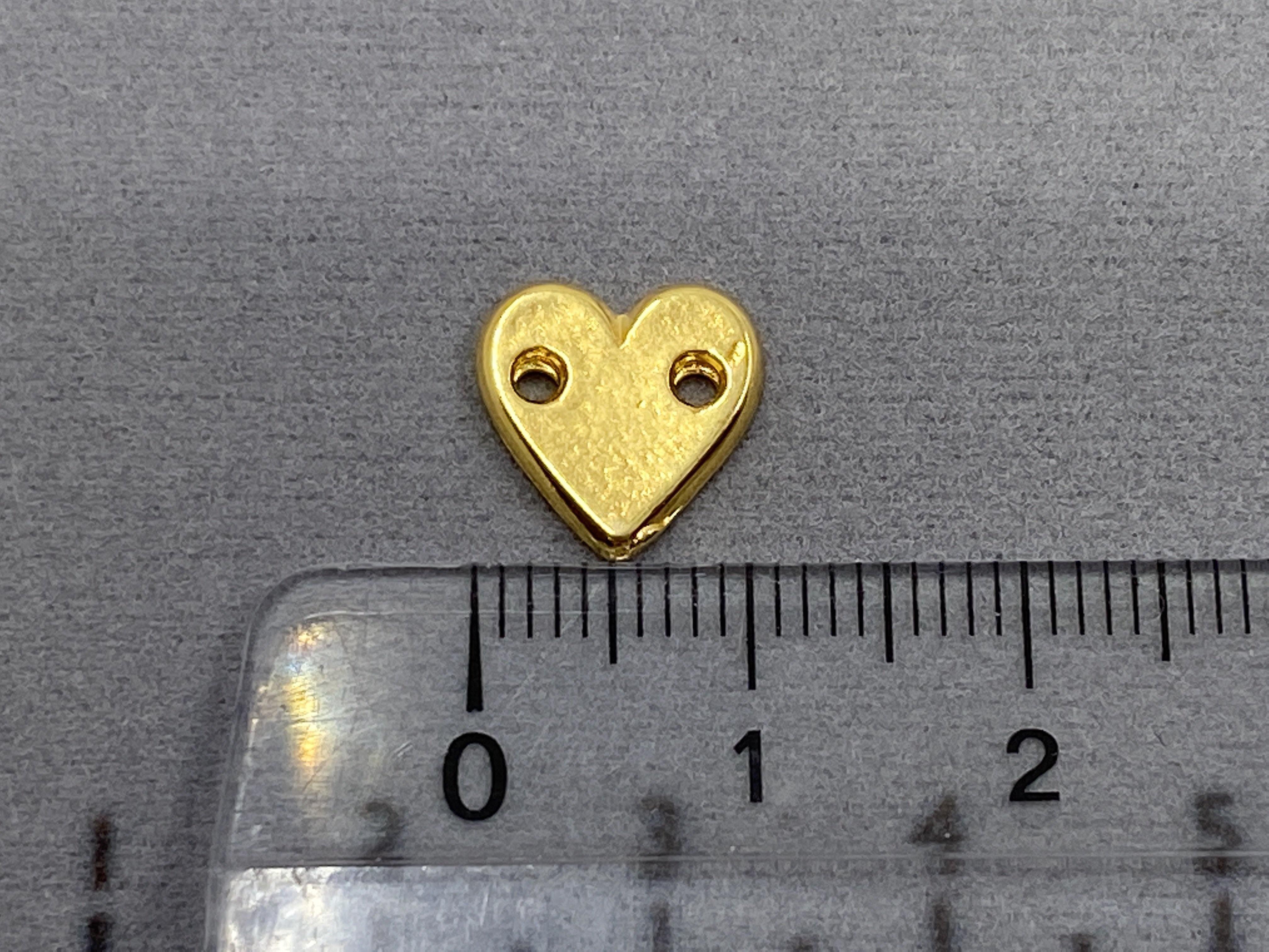 Zwischenteil Metall "Coeur", Farbe gold - bead&more