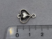 Zwischenteil Metall "Herz" 16 mm, Farbe altsilber - bead&more