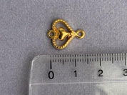 Zwischenteil Metall "Herz" 16 mm, Farbe gold - bead&more