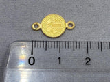 Parte intermedia in metallo "Gesù", colore oro