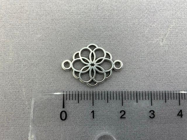 Zwischenteil Metall "Mandala Blume", Farbe altsilber - bead&more
