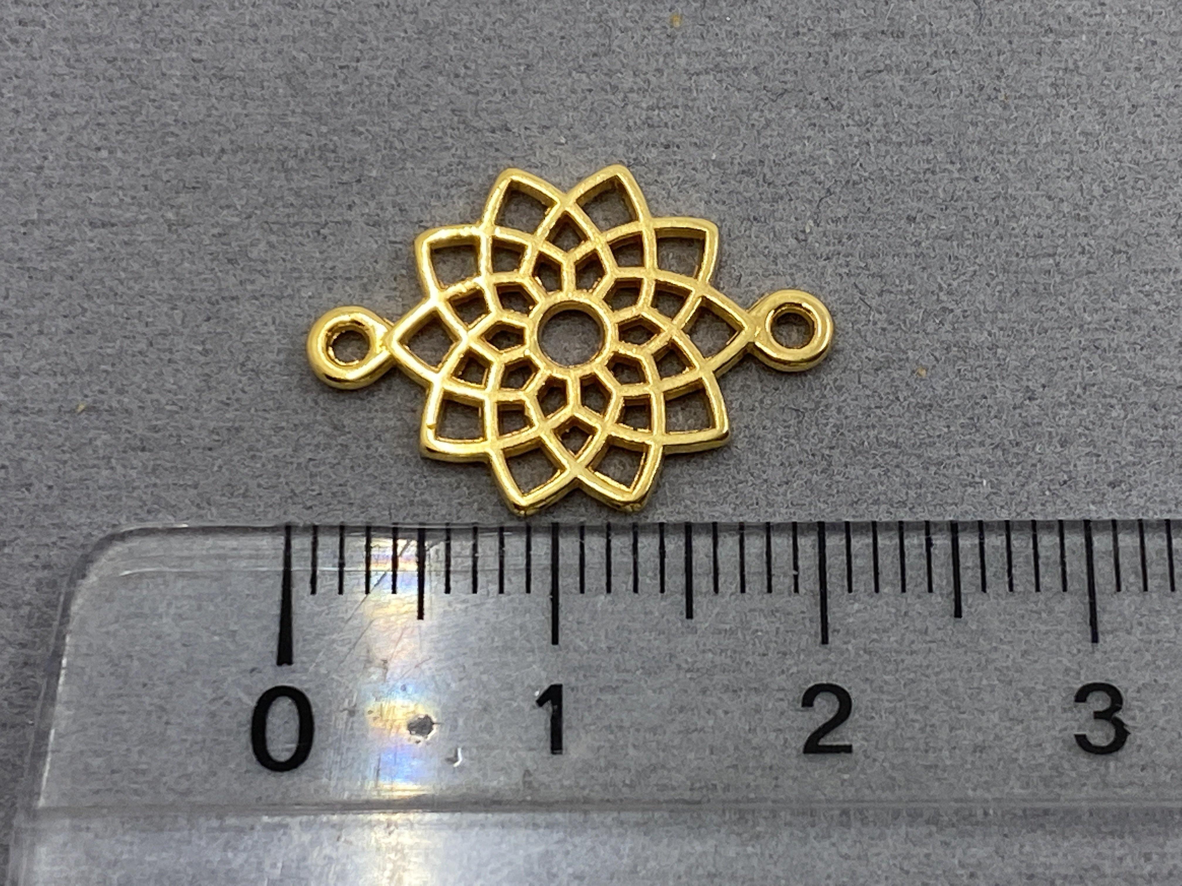 Zwischenteil Metall "Mandala", Farbe gold - bead&more