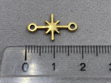 Zwischenteil Metall "Nordstern" 18 mm, Farbe altmessing