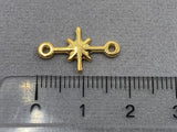 Parte intermedia in metallo “Stella Polare” 18 mm, colore oro