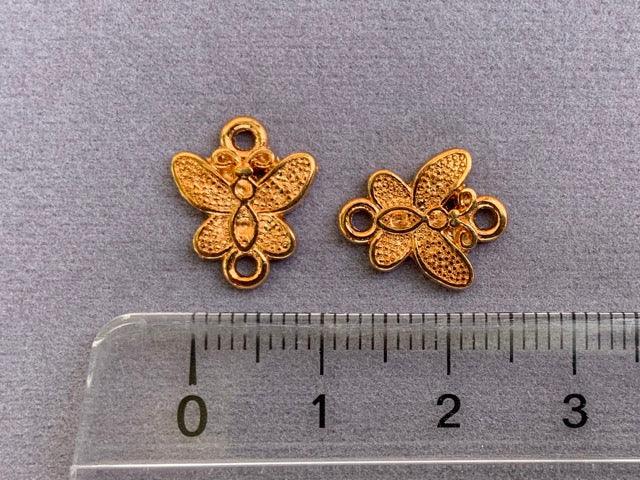 Zwischenteil Metall "Schmetterling", Farbe roségold - bead&more