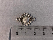 Zwischenteil Metall "Sonnenblume", Farbe altsilber - bead&more