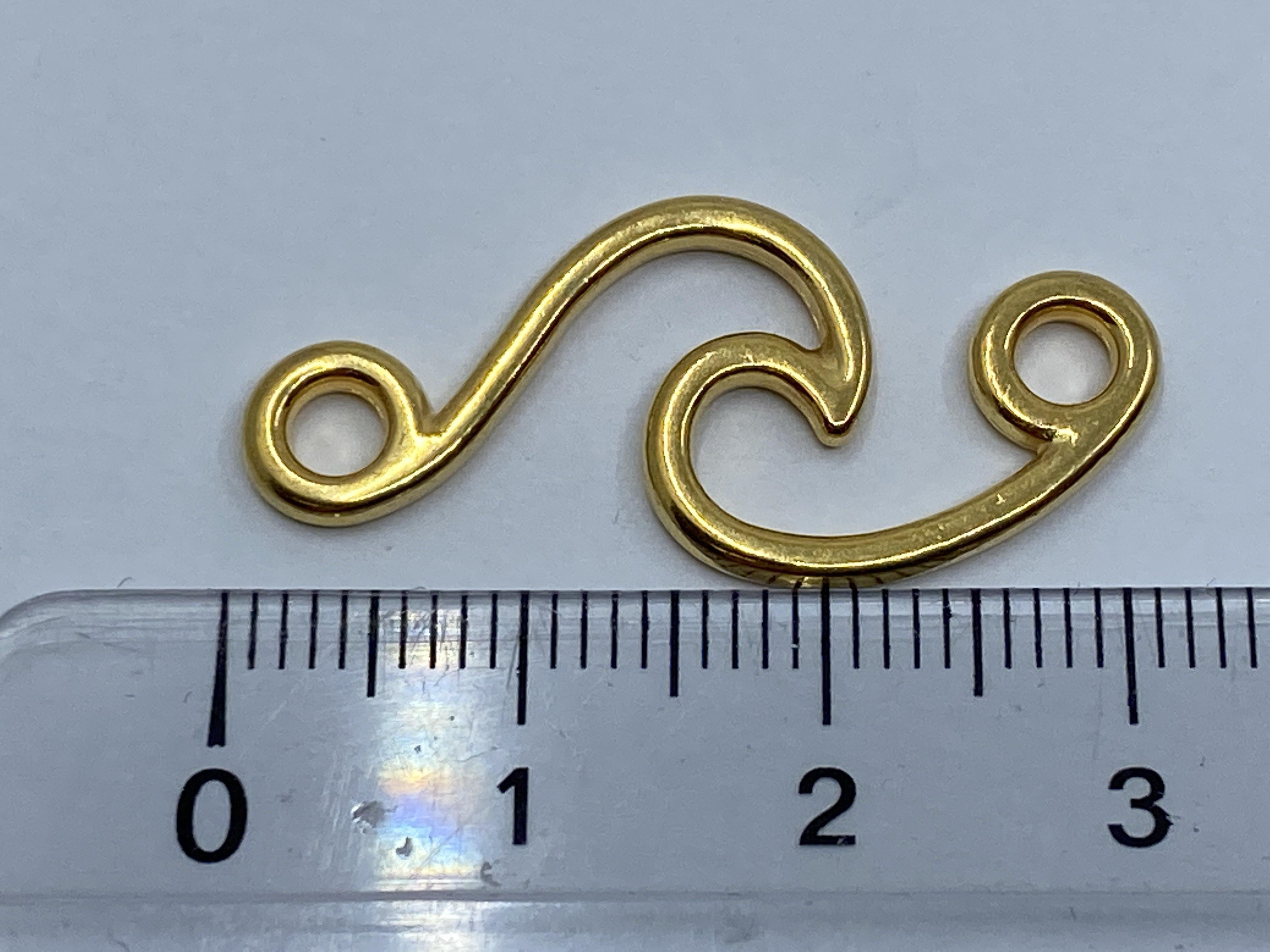Zwischenteil Metall "Welle", Farbe gold - bead&more